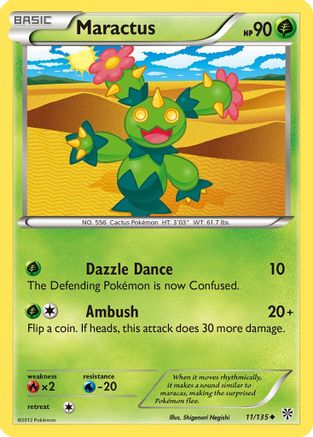 Maractus (11/135) - Plasma Storm Reverse Holofoil - Uncommon