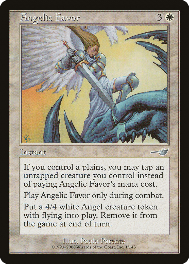 Angelic Favor (NEM-001) - Nemesis Foil