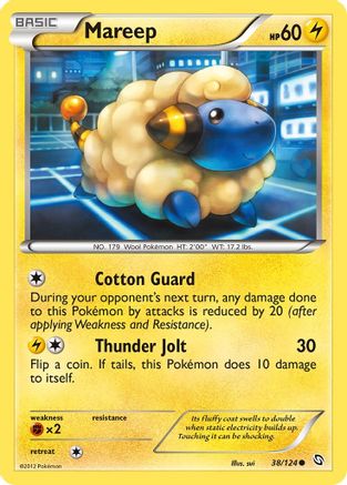 Mareep 38/124 - Dragons Exalted Reverse Holofoil