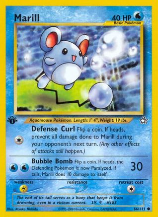 Marill 066/111 - Neo Genesis 1st Edition - Common
