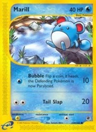Marill 120/165 - Expedition Reverse Holofoil - Common
