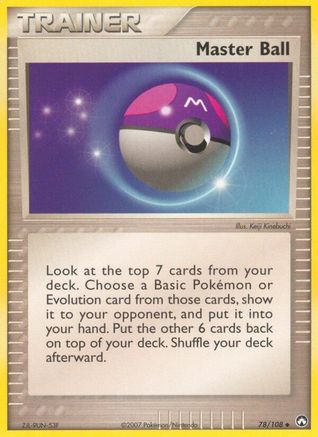 Master Ball 78/108 - Power Keepers Reverse Holofoil