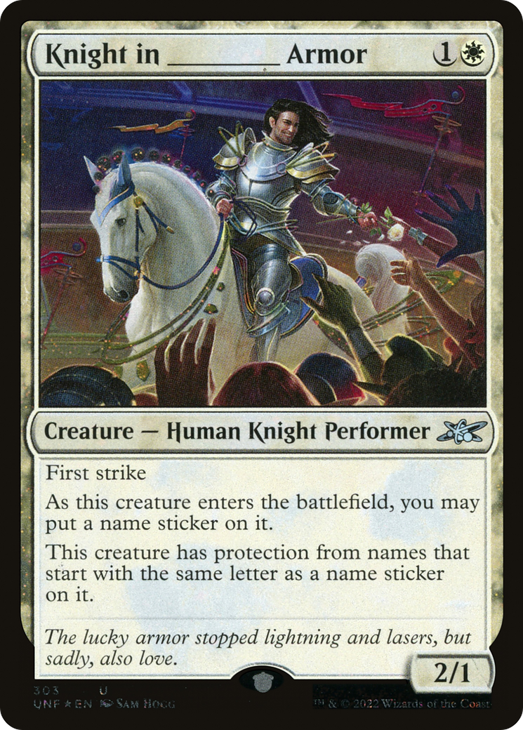 Knight in _____ Armor (UNF-303) - Unfinity Foil