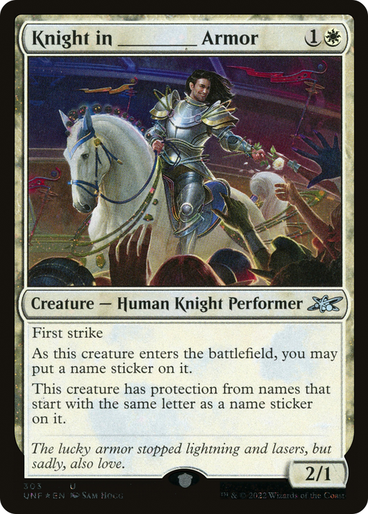 Knight in _____ Armor (UNF-303) - Unfinity Foil