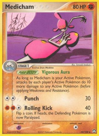 Medicham 34/108 - Power Keepers Reverse Holofoil