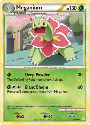Meganium (26/123) - HeartGold SoulSilver  - Rare
