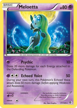 Meloetta (77/149) - Boundaries Crossed Holofoil - Holo Rare