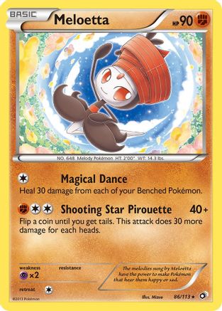 Meloetta (86/113) - Legendary Treasures  - Rare