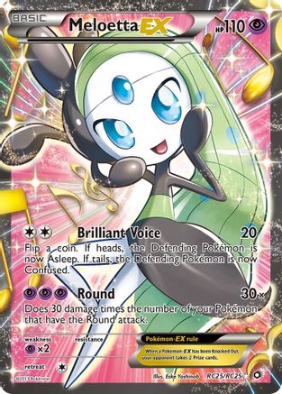 Meloetta-EX RC25/113 - Legendary Treasures Holofoil