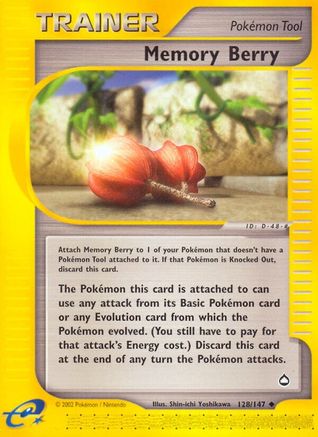Memory Berry (128/147) - Aquapolis Reverse Holofoil - Uncommon