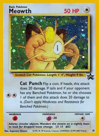 Meowth (10/53) - WoTC Promo Holofoil - Promo