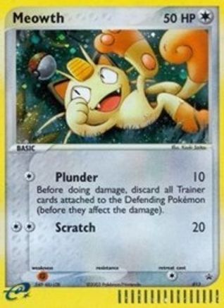 Meowth 13/40 - Nintendo Black Star Promos Holofoil