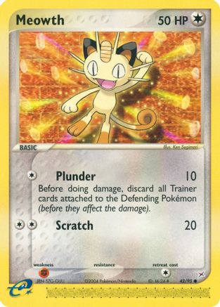 Meowth (42/95) - Team Magma vs Team Aqua  - Common