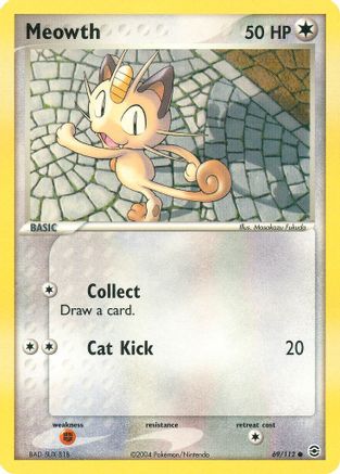 Meowth (69/112) - FireRed & LeafGreen Reverse Holofoil - Common