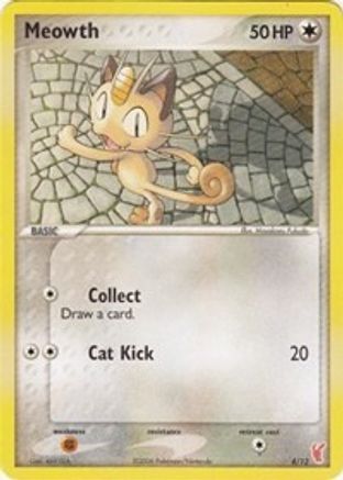 Meowth (4/12) - EX Trainer Kit 2 Plusle & Minun  - Common