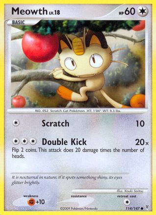 Meowth (114/147) - Supreme Victors  - Common