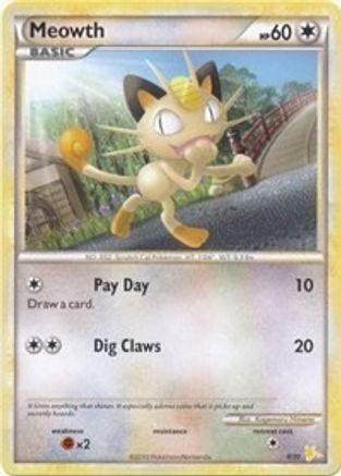 Meowth (#) (12) - HGSS Trainer Kit Gyarados & Raichu  - Common
