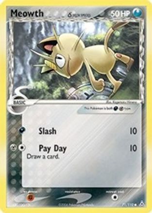 Meowth (Delta Species) (71/110) - Holon Phantoms Reverse Holofoil - Common