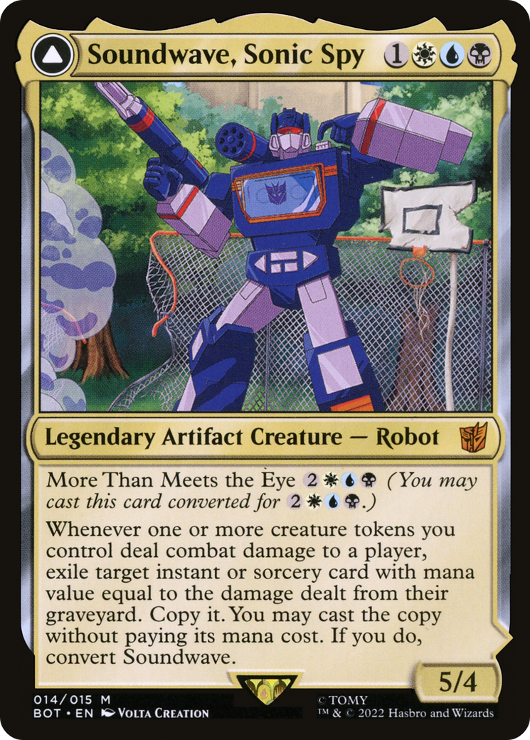 Soundwave, Sonic Spy // Soundwave, Superior Captain (BOT-014) - Transformers: (convertdfc) Foil