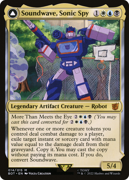 Soundwave, Sonic Spy // Soundwave, Superior Captain (BOT-014) - Transformers: (convertdfc) Foil