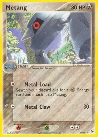 Metang (21/101) - Hidden Legends Reverse Holofoil - Rare