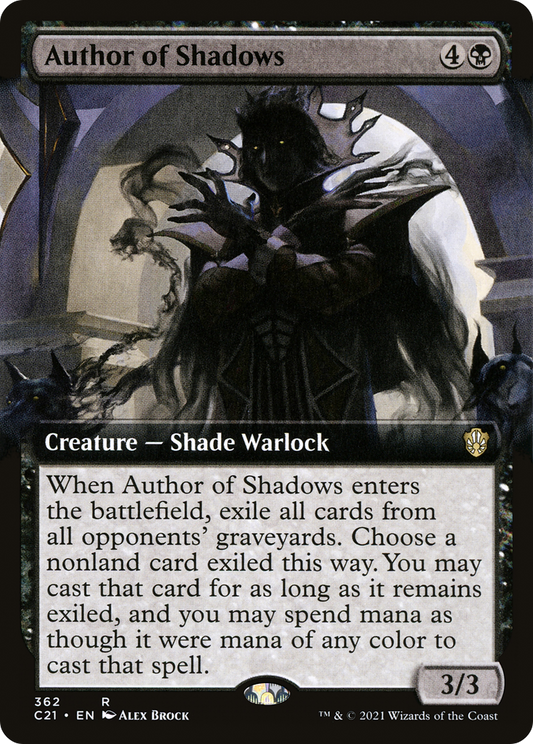 Author of Shadows (C21-362) - Commander 2021: (Extended Art)