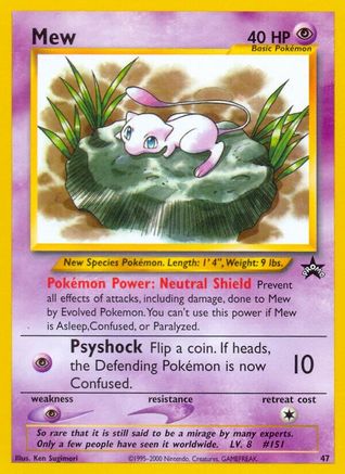 Mew (47/53) - WoTC Promo  - Promo