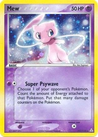 Mew (111/110) - Holon Phantoms Holofoil - Holo Rare