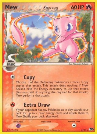 Mew (Delta Species) (3/17) - POP Series 5 Holofoil - Rare