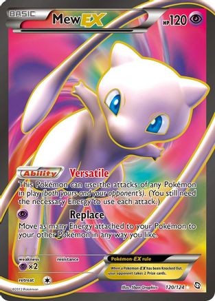 Mew EX (Full Art) (120/124) - Dragons Exalted Holofoil - Ultra Rare