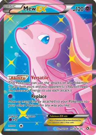 Mew EX (Full Art) (RC24/RC25) - Legendary Treasures Radiant Collection Holofoil - Ultra Rare
