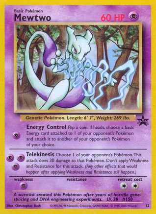 Mewtwo (12/53) - WoTC Promo  - Promo