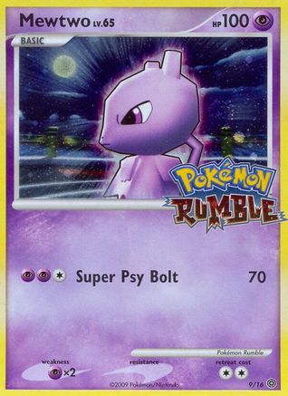 Mewtwo 9/16 - Pokmon Rumble Holofoil