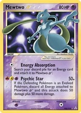 Mewtwo Star (103/110) - Holon Phantoms Holofoil - Ultra Rare