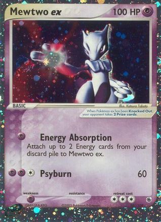 Mewtwo ex (101/109) - Ruby and Sapphire Holofoil - Ultra Rare