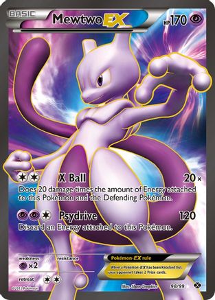Mewtwo EX (Full Art) (98/99) - Next Destinies Holofoil - Ultra Rare