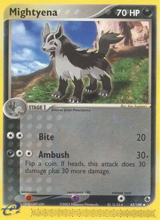 Mightyena 042/109 - Ruby and Sapphire Normal - Uncommon