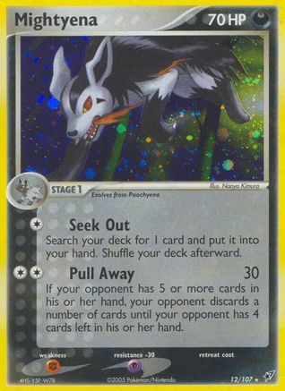 Mightyena 012 - Deoxys Reverse Holofoil - Holo Rare