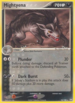 Mightyena - 018/108 - Power Keepers Reverse Holofoil