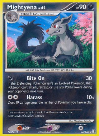 Mightyena (66/146) - Legends Awakened Reverse Holofoil - Uncommon