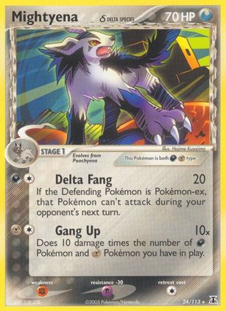 Mightyena (Delta Species) 024 - Delta Species Reverse Holofoil - Rare