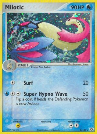 Milotic (8/106) - Emerald Holofoil - Holo Rare