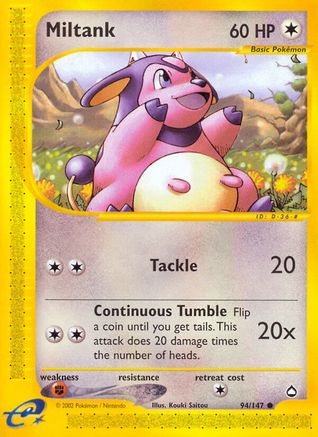Miltank 094/147 - Aquapolis Normal - Common