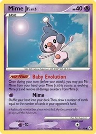 Mime Jr. - 090/130 - Diamond and Pearl Reverse Holofoil