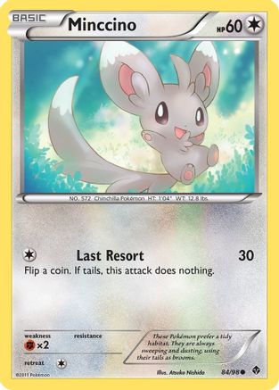 Minccino (84/98) - Emerging Powers Reverse Holofoil - Common
