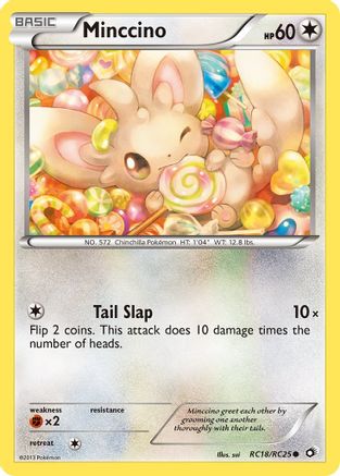 Minccino RC18/RC25 - Legendary Treasures Radiant Collection Holofoil - Common