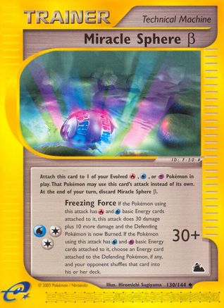 Miracle Sphere β 130/144 - Skyridge Reverse Holofoil