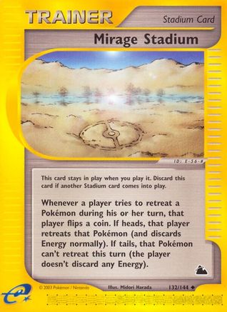 Mirage Stadium 132 - Skyridge Reverse Holofoil - Uncommon