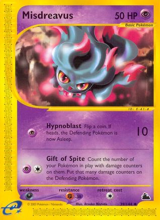 Misdreavus 039 - Skyridge Reverse Holofoil - Uncommon