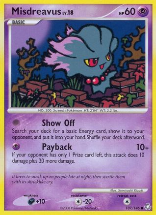 Misdreavus (107/146) - Legends Awakened  - Common